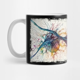 Abstract Human nerve cell Mug